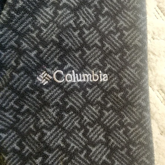 M Columbia Gray Fleece Patterned Quarter-Zip Pullover - Picture 4 of 11